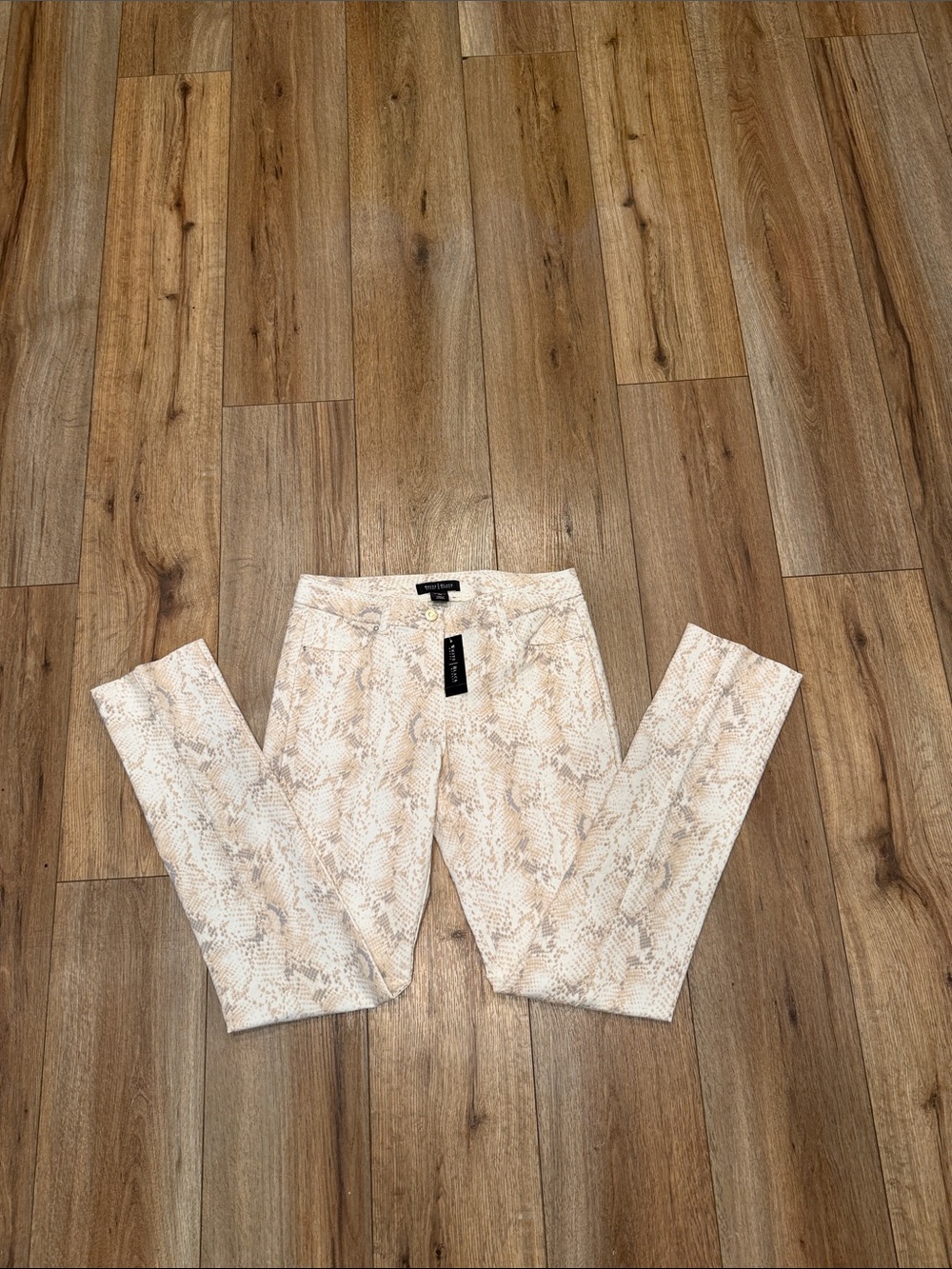 WHBM White House Black Market NWT Snake Print Slim Leg Pants 2R Animal Print